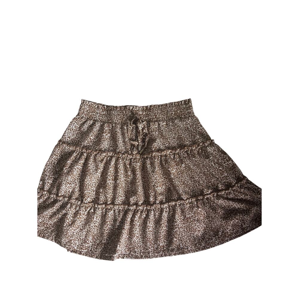 Indigo Rising Ruffle Floral Print Skirt - Picture 6 of 6